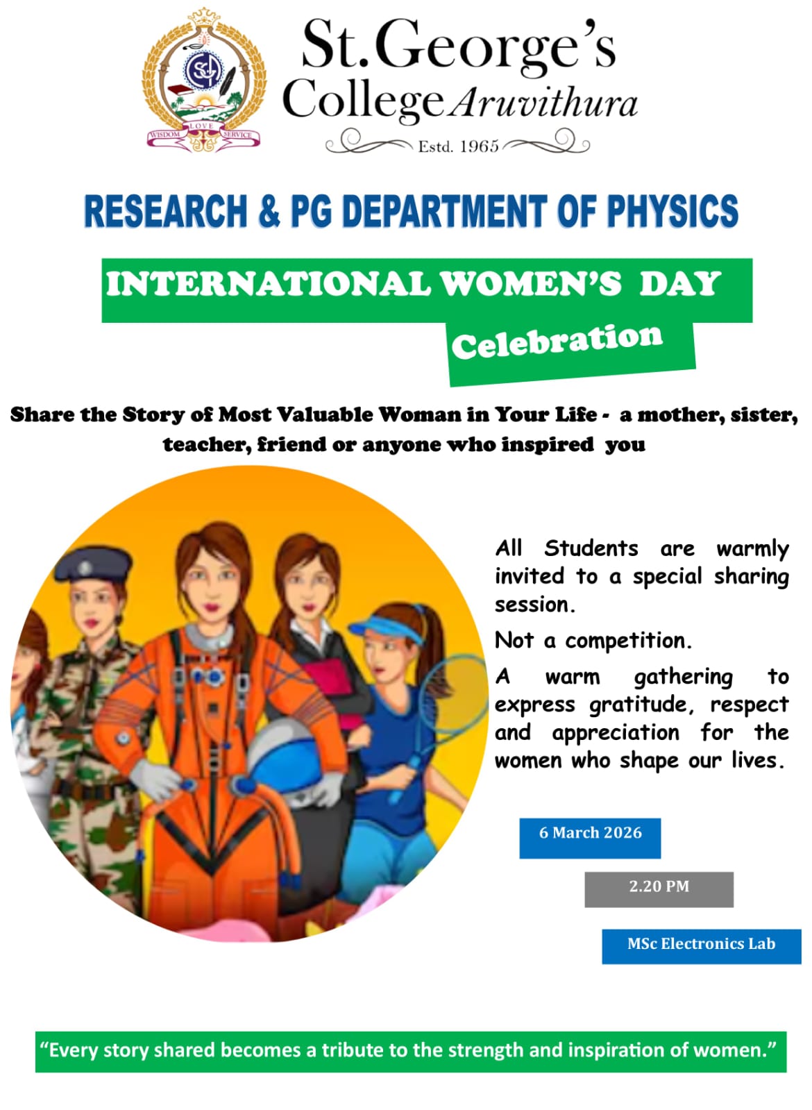 Women's Day Celebration - Physics